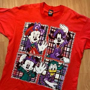Vintage Mickey Unlimited T Red Shirt 1990s